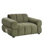 Fauteuil une place et demi stationnaire en tissu de Deco-Style