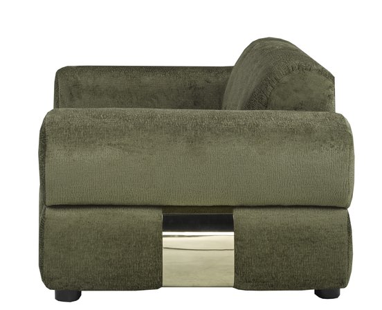 Fauteuil une place et demi stationnaire en tissu de Deco-Style