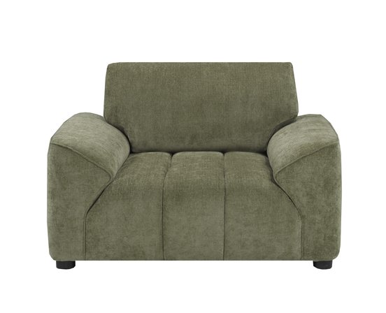 Fauteuil une place et demi en tissu stationnaire de Deco-Style