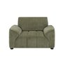 Fauteuil une place et demi en tissu stationnaire de Deco-Style