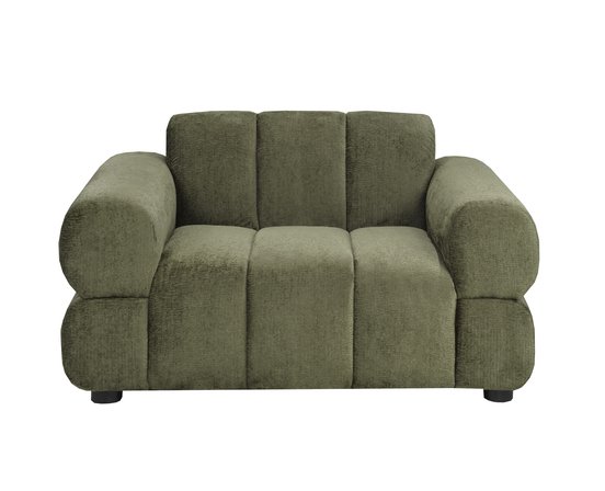 Fauteuil une place et demi stationnaire en tissu de Deco-Style