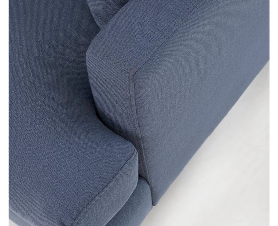 Sofa Fixe Martha en tissu bleu indigo
