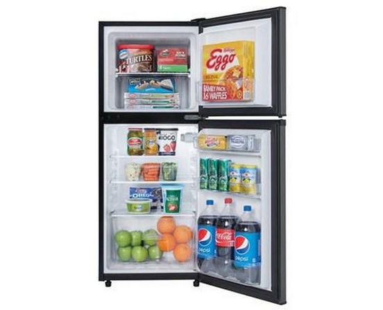 Réfrigérateur à congélateur supérieur de 19 po, 4.7 pi³ Danby - DCR047A1BBSL