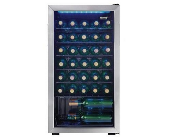 Refroidisseur à vin autoportant de 36 bouteilles avec éclairage DEL Danby - DWC036A1BSSDB-6