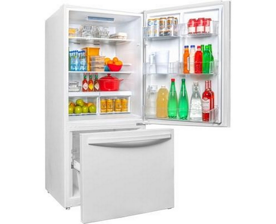 Réfrigérateur à congélateur inférieur de 30 po, 18.7 pi³ Danby - DBM187E1WDB