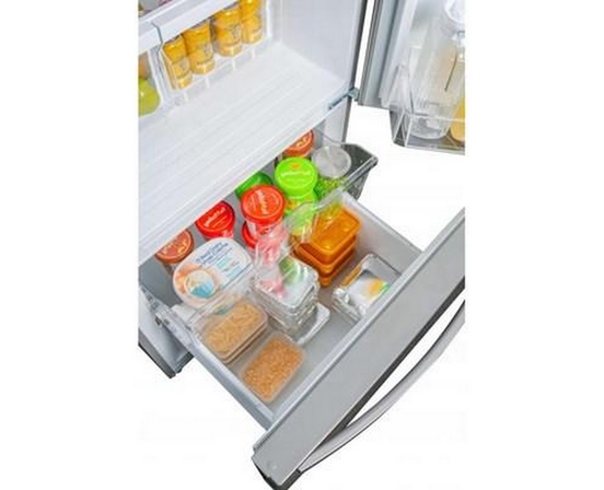 Réfrigérateur à congélateur inférieur amovible de 30 po., 18.7 pi³ avec éclairage DEL Danby - DBM187E1SSDB