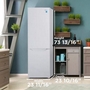 Réfrigérateur à congélateur inférieur amovible de 24 po., 10.3 pi³ avec éclairage DEL Danby - DBMF100B1WDB