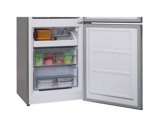 Réfrigérateur à congélateur inférieur amovible de 24 po., 10.3 pi³ avec éclairage DEL Danby - DBMF100B1SLDB
