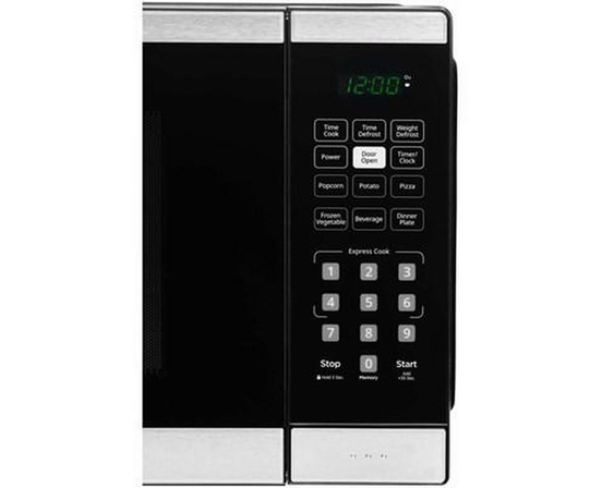 Four à micro-ondes de comptoir de 19 po, 0.9 pi³ avec 6 options pratiques de cuisson automatique Danby - DBMW0925BBS