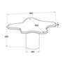 Ensemble de 2 tables (centre et bout)