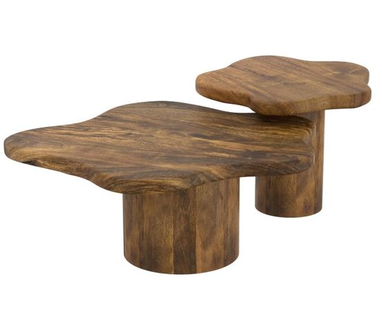 Ensemble de 2 tables (centre et bout)