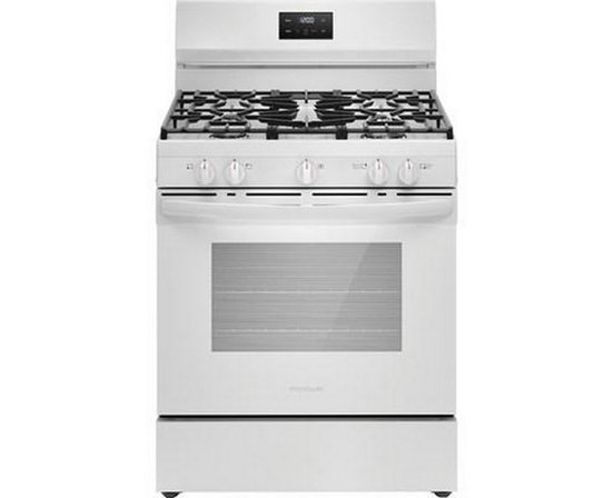Cuisinière amovible à gaz avec 5 brûleurs Frigidaire - FCRG3052BW