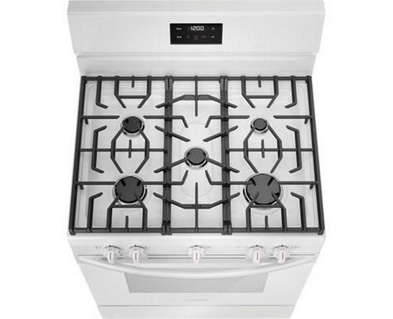 Cuisinière amovible à gaz avec 5 brûleurs Frigidaire - FCRG3052BW