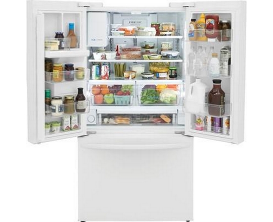 Réfrigérateur trois portes avec porte à deux battants de 36 po, 27.8 pi³ avec distributeur Frigidaire - FRFS2823AW
