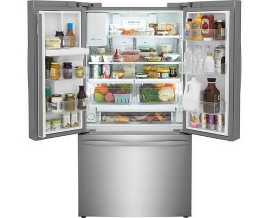Réfrigérateur trois portes avec porte à deux battants de 36 po, 27.8 pi³ avec distributeur Frigidaire - FRFS2823AS