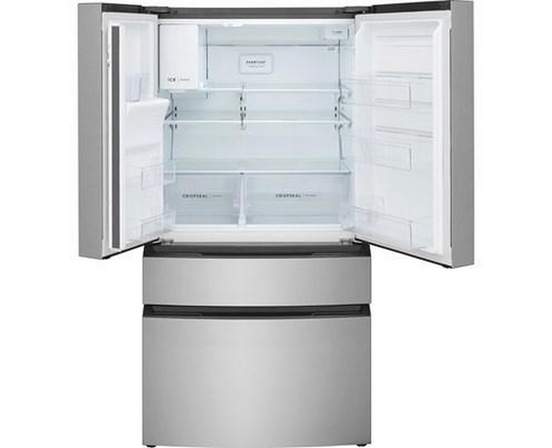 Réfrigérateur quatre portes avec porte à deux battants de 36 po, 26,3 pi³. avec machine à glaçons et eau externe Frigidaire - FRMS2733AV