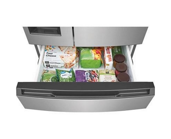 Réfrigérateur quatre portes avec porte à deux battants de 36 po, 26,3 pi³. avec machine à glaçons et eau externe Frigidaire - FRMS2733AV
