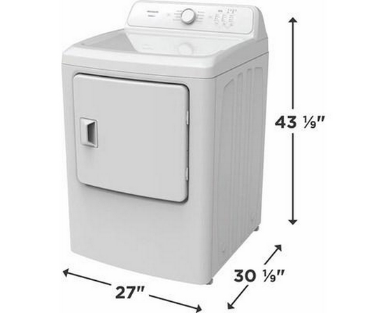 Sécheuse électrique de 7 pi³. Frigidaire - FLVE700CAW