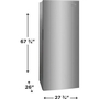 Congélateur vertical de 13 pi³. Frigidaire - FFUE1326AV