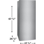 Congélateur vertical de 16 pi³. Frigidaire - FFUE1626AV