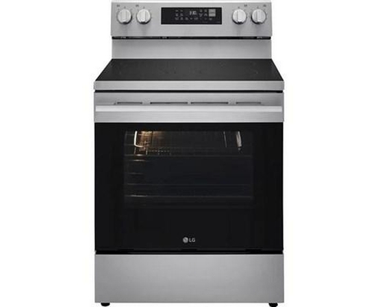 Cuisinière électrique intelligente de 30 po avec fonction Air Fry LG - LREN6323YE