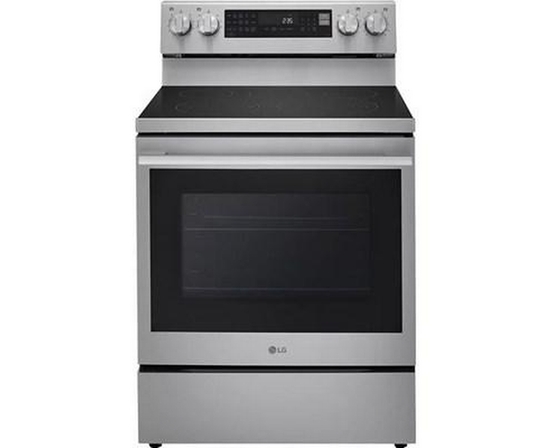 Cuisinière électrique intelligente de 30 po avec fonction Air Fry LG - LREN6325XE