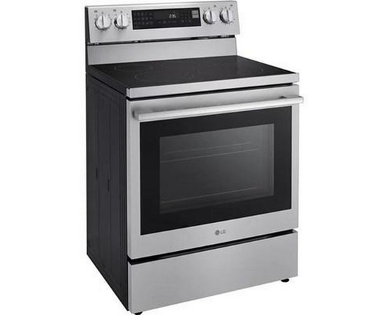 Cuisinière électrique intelligente de 30 po avec fonction Air Fry LG - LREN6325XE