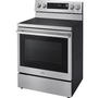 Cuisinière électrique intelligente de 30 po avec fonction Air Fry LG - LREN6325XE