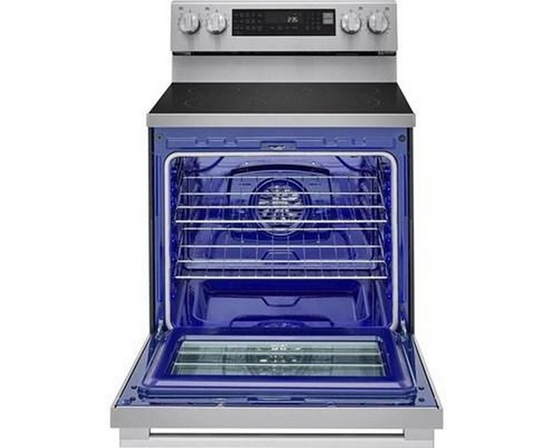 Cuisinière électrique intelligente de 30 po avec fonction Air Fry LG - LREN6325XE