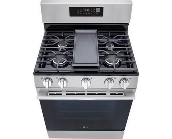 Cuisinière à gaz intelligente de 30 po avec fonction Air Fry LG - LRGN6323Y