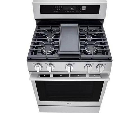 Cuisinière à gaz intelligente de 30 po avec fonction Air Fry LG - LRGN6325X