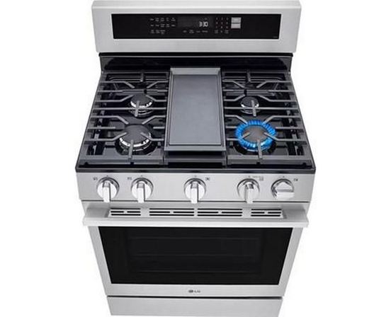 Cuisinière à gaz intelligente de 30 po avec fonction Air Fry LG - LRGN6325X