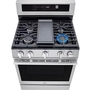 Cuisinière à gaz intelligente de 30 po avec fonction Air Fry LG - LRGN6325X
