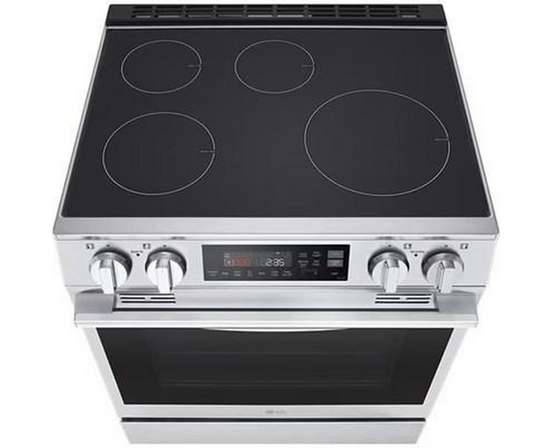 Cuisinière à induction intelligente encastrable de 6,3 pi³ avec convection ProBake® et fonction Air Fry LG - LSIL6334XE