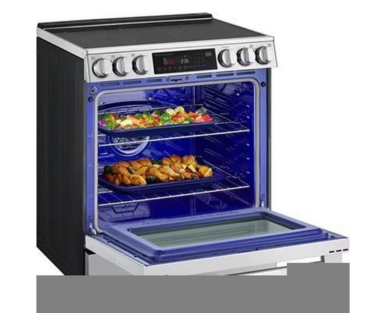 Cuisinière à induction intelligente encastrable de 6,3 pi³ avec convection ProBake® et InstaView® LG - LSIL6336XE