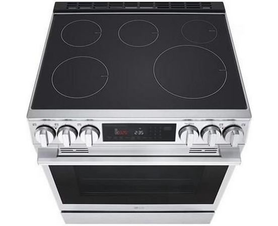 Cuisinière à induction intelligente encastrable de 6,3 pi³ avec convection ProBake® et InstaView® LG - LSIL6336XE