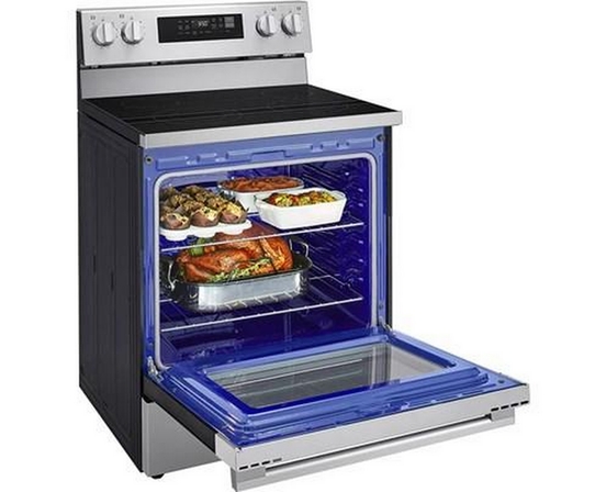 Cuisinière électrique de 30 po, 6,3 pi³, avec convection ProBake et système EasyClean® LG - LREN6321YE
