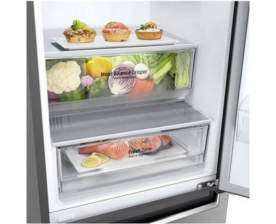 Réfrigérateur à congélateur inférieur à profondeur de comptoir de 24 po, 12 pi³ avec système Multi-Air Flow LG - LBNC12231V