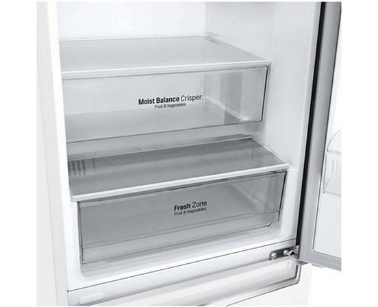 Réfrigérateur à congélateur inférieur à profondeur de comptoir de 24 po, 12 pi³ avec système Multi-Air Flow LG - LBNC12231W