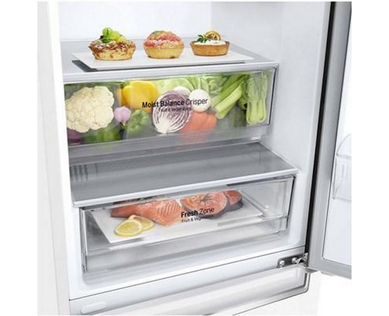 Réfrigérateur à congélateur inférieur à profondeur de comptoir de 24 po, 12 pi³ avec système Multi-Air Flow LG - LBNC12231W