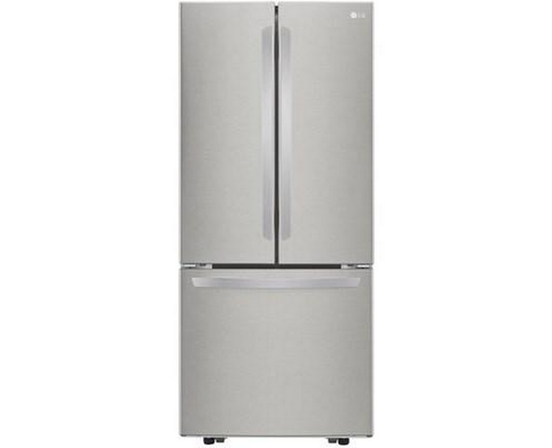 Réfrigérateur trois portes avec porte à deux battants amovible de 30 po., 21,8 pi³ avec technologie SmartDiagnosis™ LG - LRFNS2200S