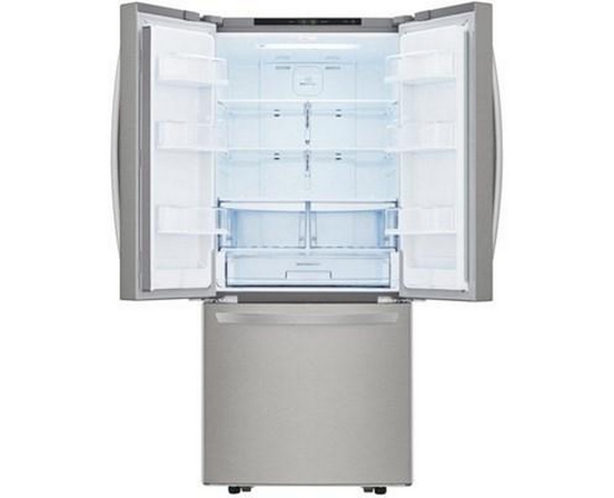 Réfrigérateur trois portes avec porte à deux battants amovible de 30 po., 21,8 pi³ avec technologie SmartDiagnosis™ LG - LRFNS2200S