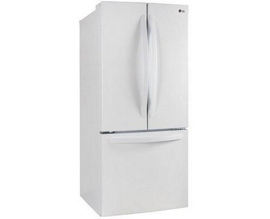 Réfrigérateur trois portes avec porte à deux battants amovible de 30 po., 21,8 pi³ avec technologie SmartDiagnosis™ LG - LRFNS2200W