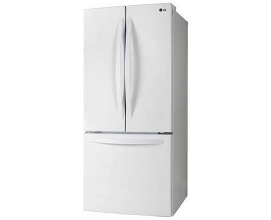 Réfrigérateur trois portes avec porte à deux battants amovible de 30 po., 21,8 pi³ avec technologie SmartDiagnosis™ LG - LRFNS2200W