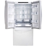Réfrigérateur trois portes avec porte à deux battants amovible de 30 po., 21,8 pi³ avec technologie SmartDiagnosis™ LG - LRFNS2200W