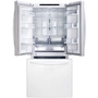 Réfrigérateur trois portes avec porte à deux battants amovible de 30 po., 21,8 pi³ avec technologie SmartDiagnosis™ LG - LRFNS2200W