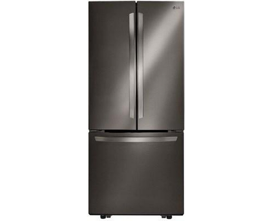 Réfrigérateur trois portes avec porte à deux battants amovible de 30 po., 21,8 pi³ avec technologie SmartDiagnosis™ LG - LRFNS2200D