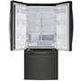 Réfrigérateur trois portes avec porte à deux battants amovible de 30 po., 21,8 pi³ avec technologie SmartDiagnosis™ LG - LRFNS2200D