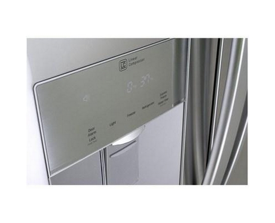 Réfrigérateur trois portes avec porte à deux battants amovible de 30 po., 21,8 pi³ avec distributeur d'eau externe LG - LRFWS2200S