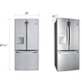 Réfrigérateur trois portes avec porte à deux battants amovible de 30 po., 21,8 pi³ avec distributeur d'eau externe LG - LRFWS2200S